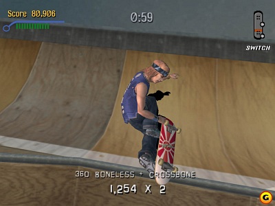 Screen Tony Hawks Pro Skater 3