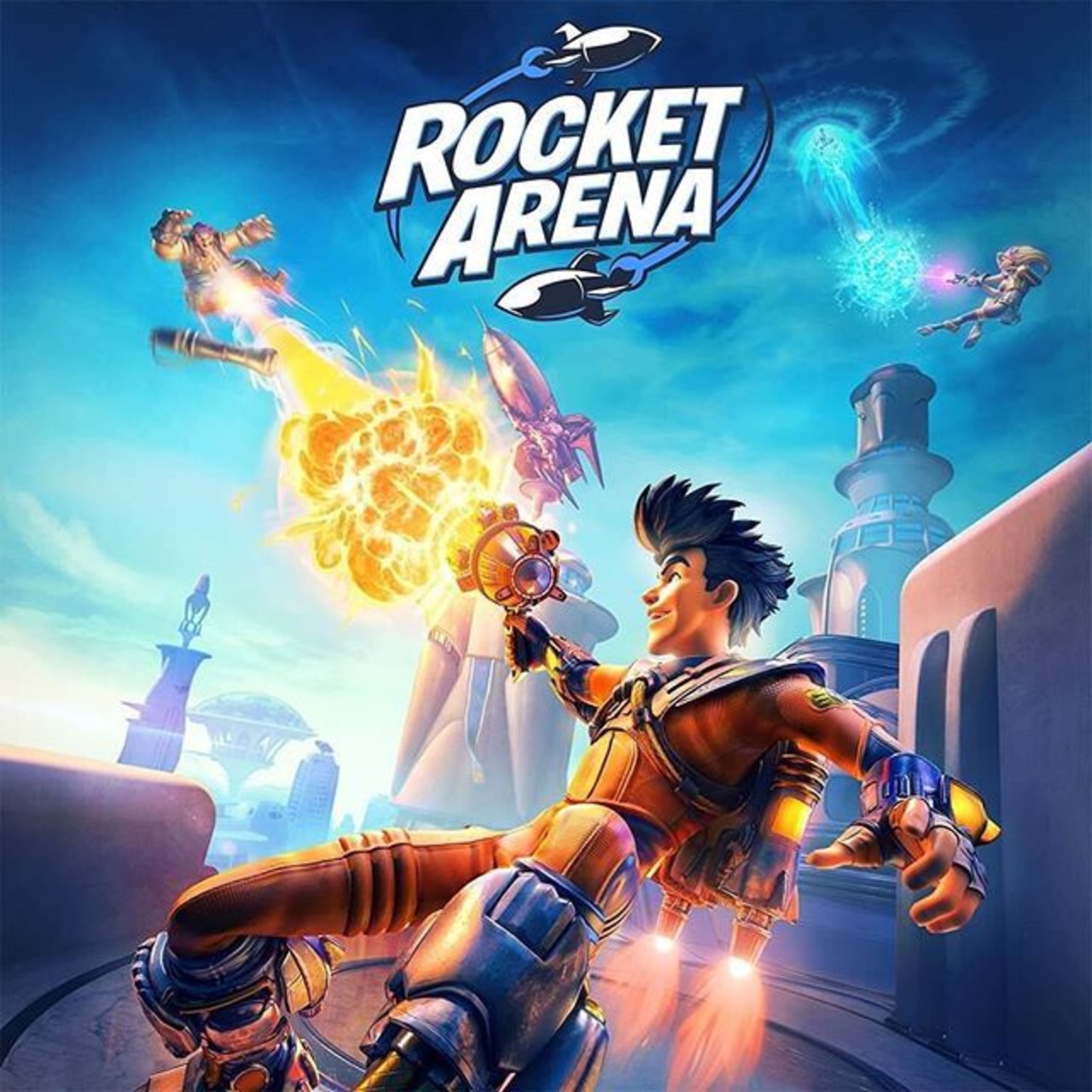 Ключи к играм rocket. Rocket Arena. Rocket Arena ps4. Rocket Arena ps4 диск. Rocket Arena 3.