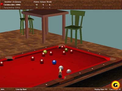 Screen Virtual Pool Hall