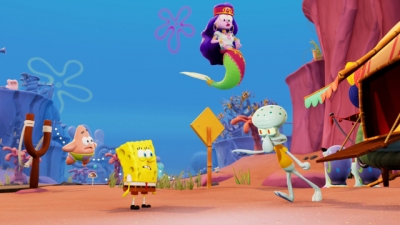 Screen ze hry SpongeBob SquarePants: The Cosmic Shake