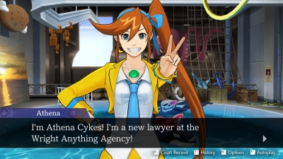 Screen ze hry Apollo Justice Ace Attorney Trilogy