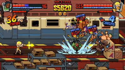 Screen ze hry Double Dragon Gaiden: Rise of the Dragons