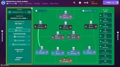 Screen ze hry Football Manager 2024