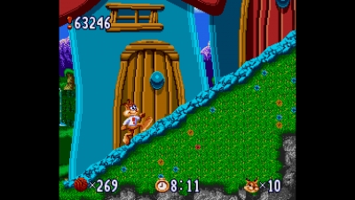 Screen ze hry Bubsy in: The Purrfect Collection