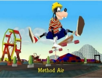 Screen ze hry Disneys Extremely Goofy Skateboarding