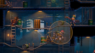 Screen ze hry SteamWorld Heist II