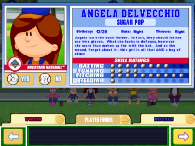 Screen ze hry Backyard Baseball 2003