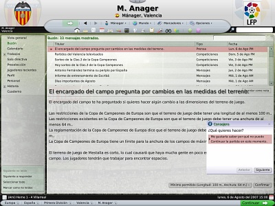 Screen Worldwide Soccer Manager 2008