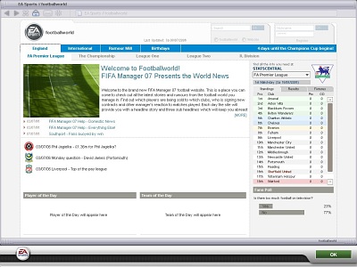 Screen FIFA Manager 07