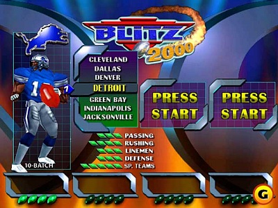 Screen NFL Blitz 2000