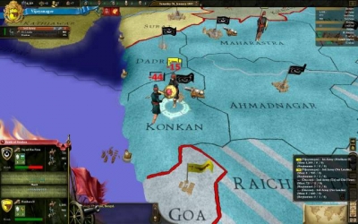 Screen ze hry Europa Universalis III: In Nomine