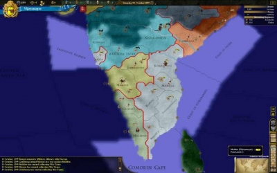 Screen ze hry Europa Universalis III: In Nomine