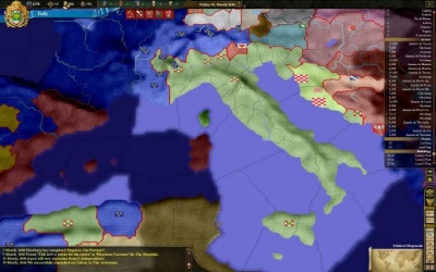 Screen ze hry Europa Universalis III: In Nomine