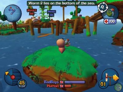 Screen ze hry Worms 3D