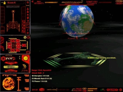 Screen ze hry Star Trek: Starfleet Command