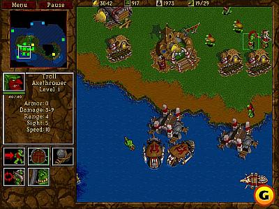 Screen ze hry Warcraft II: Battle.net Edition