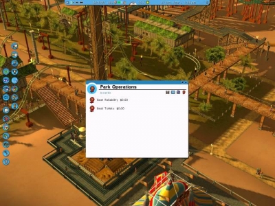 Screen ze hry RollerCoaster Tycoon 3