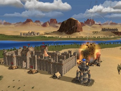 Screen Castle Siege: Ballerburg