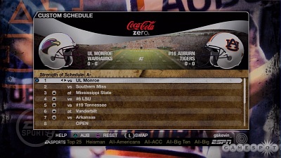 Screen NCAA Football 09