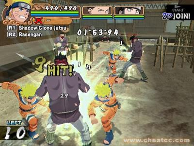 Screen ze hry Naruto: Uzumaki Chronicles 2