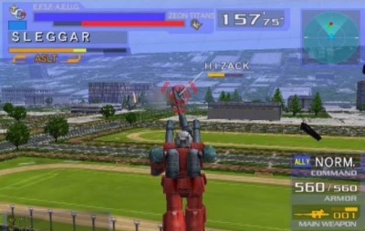 Screen ze hry Mobile Suit Gundam: Gundam vs. Zeta Gundam